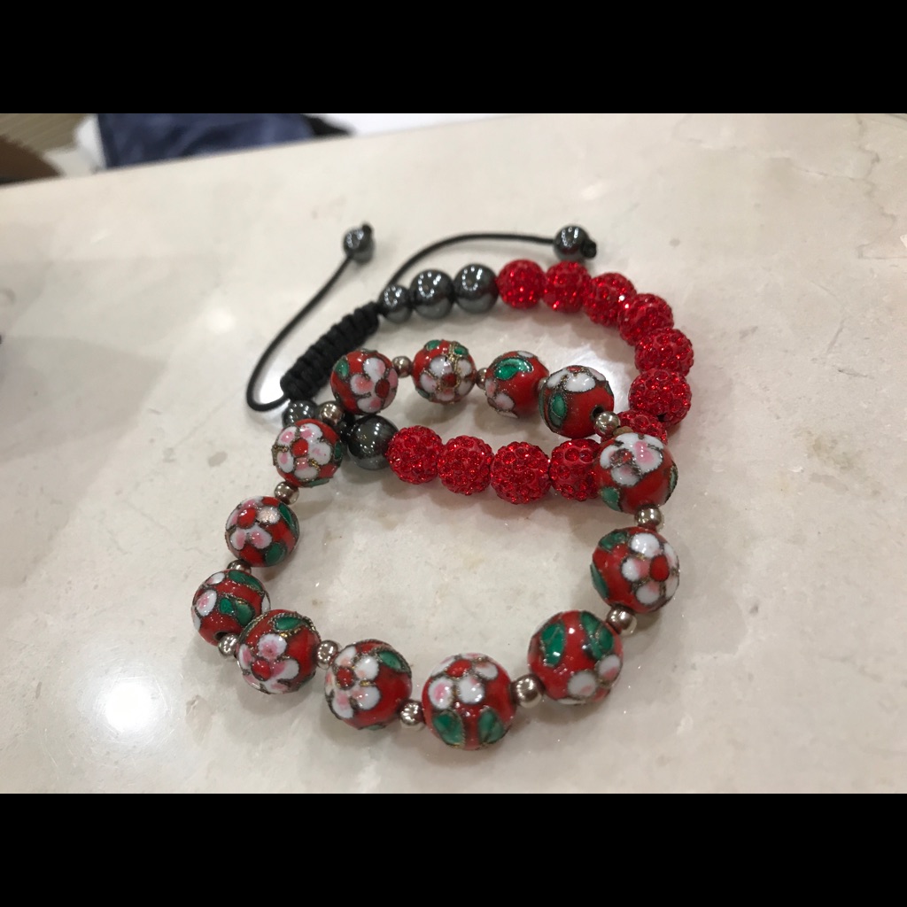 Red Adjustable Bracelets